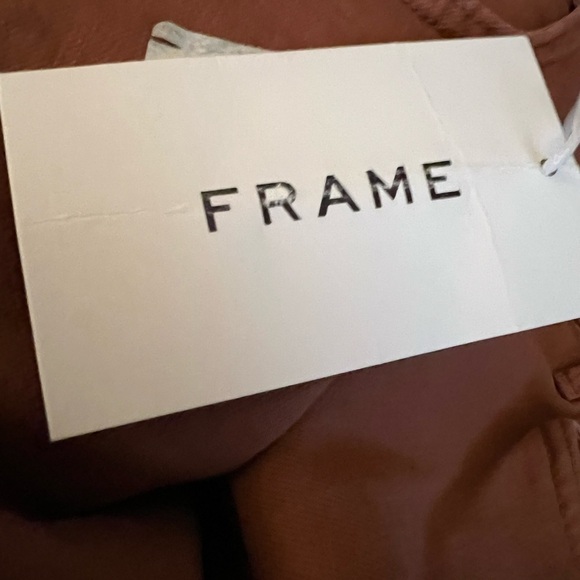 FRAME L’HOMME DENIM FRAYED SHORTS BRICK NEW - Picture 7 of 8